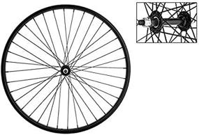 img 2 attached to 🚲 26 x 1.75/2.125 36H Bolt On Steel Black Front Bicycle Wheel by Wheel Master