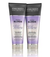 john frieda sheer blonde colour renew tone-correcting shampoo and conditioner duo set, 8.45 ounce, 1 each logo