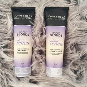 img 1 attached to John Frieda Sheer Blonde Colour Renew Tone-Correcting Shampoo and Conditioner Duo Set, 8.45 Ounce, 1 Each