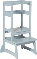 🪑 sdadi kids learning stool | adjustable height kitchen step stool | mothers' helper lt05g logo