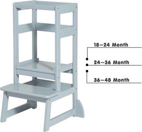 img 3 attached to 🪑 SDADI Kids Learning Stool | Adjustable Height Kitchen Step Stool | Mothers' Helper LT05G