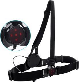 img 1 attached to 🏃 Suptig Chest Light for Outdoor Sports Photography: LED Runing Light with Built-in Rechargeable Battery - Compatible with Gopro Hero, YI, SJCAM - Night Running Warning Lights