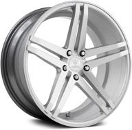 verde custom wheels parallax silver wheel with machined face (22x9&#34 logo