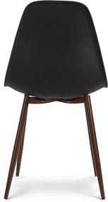 img 2 attached to 🪑 Set of 4 EdgeMod Landon Sculpted Black Dining Chairs