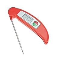 ultra fast instant read meat thermometer for kitchen, cooking, bbq, and grill (red) - accurate temps in no time! logo