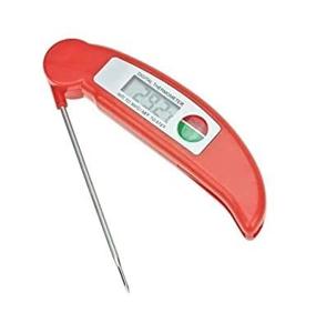 img 4 attached to Ultra Fast Instant Read Meat Thermometer for Kitchen, Cooking, BBQ, and Grill (Red) - Accurate Temps in No Time!