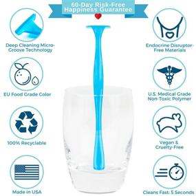 img 3 attached to 👅 Wondrous Clean Tongue Wand: Deep Cleaning Micro-Groove Tongue Cleaner for Bad Breath Elimination - 2018 Eco-Excellence Award Winner (1-Pack)