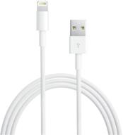 🔌 оригинальное зарядное устройство apple [apple mfi certified] 1-pack lightning to usb кабель для iphone xs max/xr/xs/x/8/7/6s/6plus/5s, ipad pro/air/mini, ipod touch, 6.6ft белый логотип