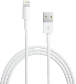 img 1 attached to 🔌 Оригинальное зарядное устройство Apple [Apple MFi Certified] 1-Pack Lightning to USB кабель для iPhone Xs Max/Xr/Xs/X/8/7/6s/6plus/5s, iPad Pro/Air/Mini, iPod Touch, 6.6FT Белый