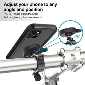 img 2 attached to 🚴 SPORTLINK Metal Bike Phone Mount - Waterproof Case for iPhone 11 Pro Max, Motorcycle Handlebars Holder - Dropproof, Dustproof, Adjustable - Sturdy Cycling Accessories