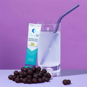 img 2 attached to 🍇 Enhance Hydration with Liquid I.V. Acai Berry: Electrolyte Drink Mix in Single-Serving Stick Packs - Non-GMO Hydration Powder Packets