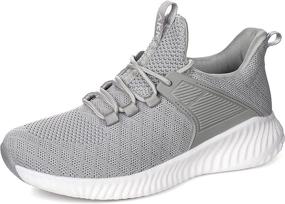 img 4 attached to 👟 Akk Women's Running Shoes - Non Slip Lightweight Mesh Sneakers for Walking, Tennis, Training, Outdoor Sport