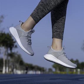 img 3 attached to 👟 Akk Women's Running Shoes - Non Slip Lightweight Mesh Sneakers for Walking, Tennis, Training, Outdoor Sport