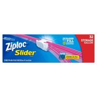 удобные пакеты для хранения ziploc slider, размер кварта - 32 штуки логотип