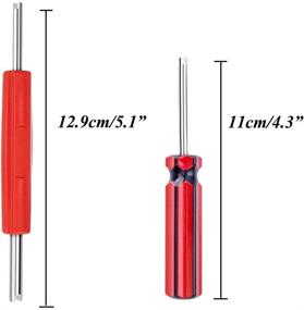 img 3 attached to 🔧 Набор инструментов Terberl для снятия клапанной втулки: включает 30 шт. клапанной втулки, 30 шт. колпачков на клапанную втулку и двух-/одноголовый съемник клапанной втулки - идеальный инструмент для ремонта шин.