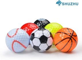 img 3 attached to 🏌️ Shuzhu Assorted Golf Balls: Perfect Training Sports Gift for Kids with Fun Cartoon Designs