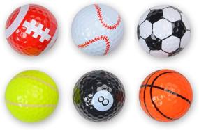 img 4 attached to 🏌️ Shuzhu Assorted Golf Balls: Perfect Training Sports Gift for Kids with Fun Cartoon Designs