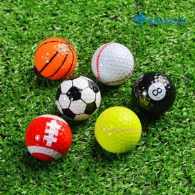 img 1 attached to 🏌️ Shuzhu Assorted Golf Balls: Perfect Training Sports Gift for Kids with Fun Cartoon Designs