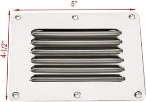 img 3 attached to Amarine Made Stainless Stamped Louvered Sports & Fitness