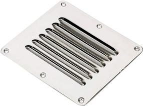 img 1 attached to Amarine Made Stainless Stamped Louvered Sports & Fitness