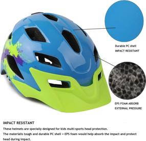 img 2 attached to 🚲 Exclusky Kids Bike Helmet: Lightweight, Size Adjustable Cycling Helmet for Boys and Girls (Ages 5-13)