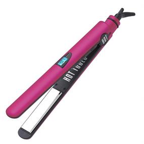 img 4 attached to Hot Tools Professional Digital Titanium Flat Iron, 1 Inch: Achieve Salon-Perfect Hair in Minutes