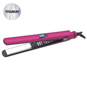 img 3 attached to Hot Tools Professional Digital Titanium Flat Iron, 1 Inch: Achieve Salon-Perfect Hair in Minutes