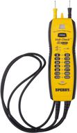 sperry instruments vc61000 volt check voltage & continuity tester: reliable black & yellow electrical testing tool logo