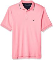 nautica men's clothing with classic sleeve and tipped collar logo