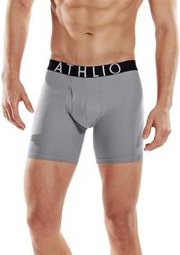 img 2 attached to Athlio 🩲 9-Inch Brief Underwear 3-Pack