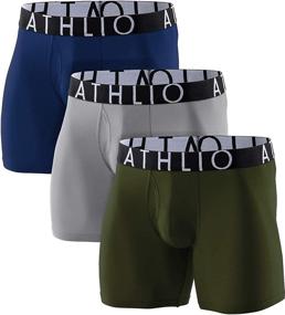 img 4 attached to Athlio 🩲 9-Inch Brief Underwear 3-Pack