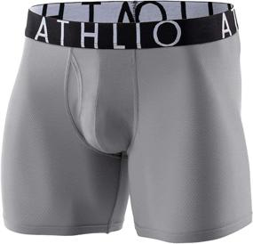 img 3 attached to Athlio 🩲 9-Inch Brief Underwear 3-Pack