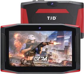 img 4 attached to 🎮 7-Inch Gaming Tablet with Android 10, Octa-Core Processor, 2GB RAM, 32GB ROM, Dual 2MP+5MP Cameras, IPS 1024x600 Touch Screen, GPS, Wi-Fi, Bluetooth - TJD Google Tablet