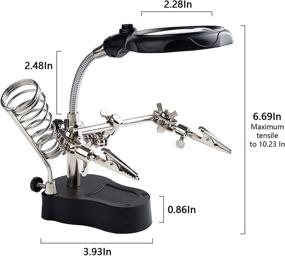 img 3 attached to 🔍 AORAEM Miniature Magnifier for Soldering and Magnifying