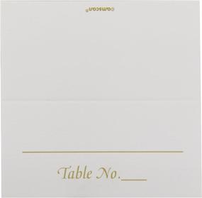 img 1 attached to 📇 Amscan Classic Gold Table Number Place Cards, 3.5 x 4" (Set of 50): Elegant & Timeless Design