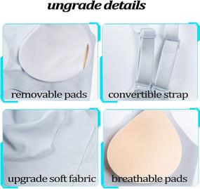 img 1 attached to 👙 Stylish Comfort: PRETTYWELL Bralettes - Cross Back Adjustable Women's Lingerie, Sleep & Lounge Collection