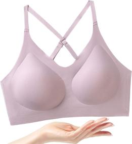 img 3 attached to 👙 Stylish Comfort: PRETTYWELL Bralettes - Cross Back Adjustable Women's Lingerie, Sleep & Lounge Collection