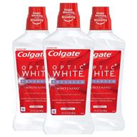 🌿 colgate optic white alcohol free mouthwash - 2% hydrogen peroxide, fresh mint, 946ml (3 pack) logo