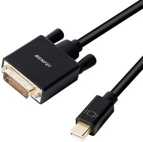 img 4 attached to Benfei Mini DisplayPort to DVI Cable - Thunderbolt 2 🔌 Compatible - 6 Feet - For MacBook Air/Pro, Surface Pro/Dock, Monitor, Projector