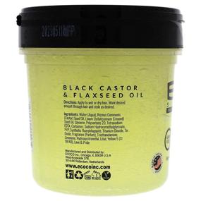 img 3 attached to 🌿 Ecoco Eco Style Gel with Black Castor Flaxseed Oil - Long-Lasting Shine and Repair for Damaged Hair - Promotes Healthy Scalp - Superior Hold - Effortless Style - 16 Oz