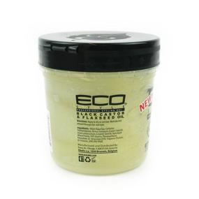img 1 attached to 🌿 Ecoco Eco Style Gel with Black Castor Flaxseed Oil - Long-Lasting Shine and Repair for Damaged Hair - Promotes Healthy Scalp - Superior Hold - Effortless Style - 16 Oz