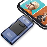 💾 gulloe 512gb usb3.0 флеш-накопитель - внешнее накопление с photo stick для iphone, android, компьютера и других устройств (темно-синий) логотип