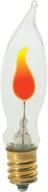 satco s3661 💡 flicker candelabra bulb, 2-3 watts logo