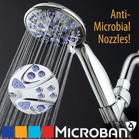 img 3 attached to 🚿 Advanced 6-setting Hand Shower by AquaDance with Powerful Antimicrobial/Anti-Clog Technology, Nozzle Protection against Mold, Mildew & Bacteria, for a Superior Shower Experience!