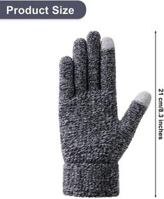 img 3 attached to 🧤 Эластичные мужские аксессуары для погоды для отправки SMS: перчатки и варежки с сенсорным экраном от Aneco