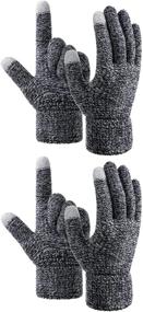 img 4 attached to 🧤 Эластичные мужские аксессуары для погоды для отправки SMS: перчатки и варежки с сенсорным экраном от Aneco