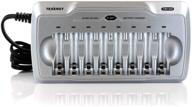 🔋 tenergy tn145 aa aaa battery charger: 8-slot household charger for nimh/nicd rechargeable batteries with led indicators logo