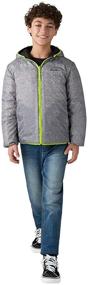 img 2 attached to Eddie Bauer Reversible Hooded Peacoat Boys' Clothing