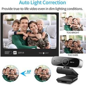 img 2 attached to 🎥 High Definition Autofocus 60Fps Webcam with Microphone - Ideal for Streaming, Video Calling, and Recording JETAKU Full HD Web Camera Plug and Play - Windows/Android/Google/Mac Compatible