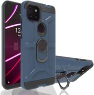 📱 t-mobile revvl 5g case with 360° rotating ring phone grip/stand/holder - compatible with tcl revvl 5g-cj metal slate | works with magnetic car mount logo